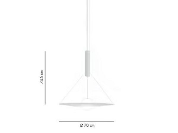 Suspension LED réglable en métal AXOLIGHT Manto usine Axolight de l'Italie. Foto №13