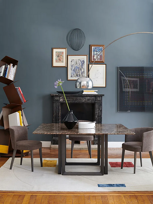 Table carrée en marbre Opus 893 TQ Potocco 893/TQ usine POTOCCO de l'Italie. Foto №2