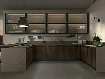 Cuisine équipée en mélaminé Clover Bridge 1 LUBE CUCINE