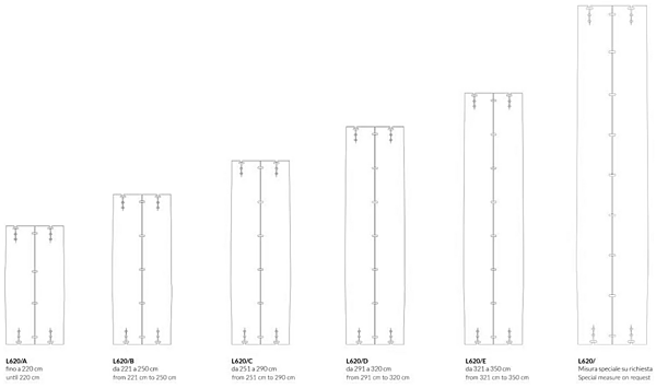 Table rectangulaire en bois massif Vero Slim ARTE BROTTO L620, SLIM usine Arte Brotto de l'Italie. Foto №4