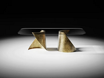 Table rectangulaire en verre CASA +39 THOLOS ETH001, ETH002