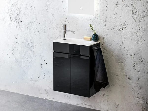 Meuble vasque en verre avec lavabo à main Zen ARTELINEA usine ARTELINEA de l'Italie. Foto №1