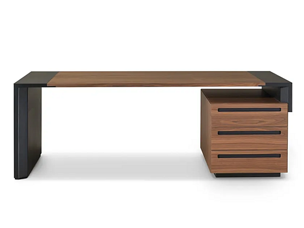 Bureau en bois rectangulaire avec tiroirs croisés i 4 Mariani usine i 4 Mariani de l'Italie. Foto №2