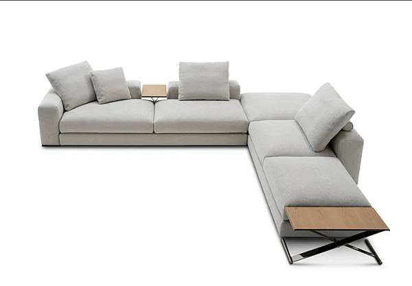 Canapé d'angle en tissu Ananta Saba usine SABA de l'Italie. Foto №2