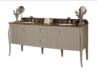 Unité double de vanité avec tiroirs en bois Gentry Home Charlotte usine Gentry Home de l'Italie