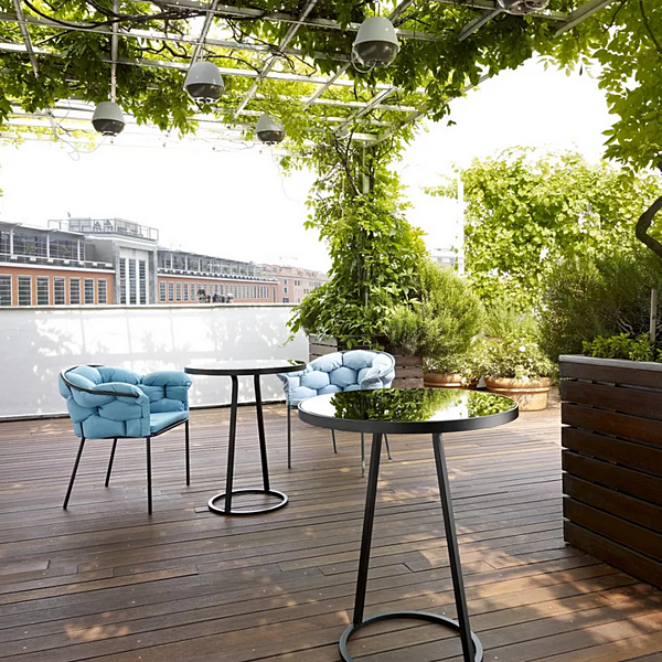 Table d'appoint ronde en acier pour jardin Circles LIGNE ROSET 19980350 usine LIGNE ROSET de l'Italie. Foto №5