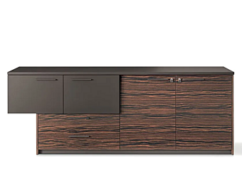 Unité de rangement en bois avec portes battantes INCA i 4 Mariani usine i 4 Mariani de l'Italie