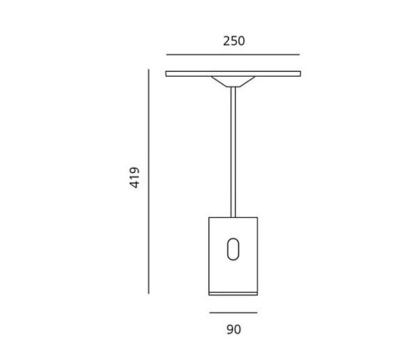 Lampe de table en aluminium extrudé avec bras articulé Artemide Sisifo 1732020A usine Artemide de l'Italie. Foto №11