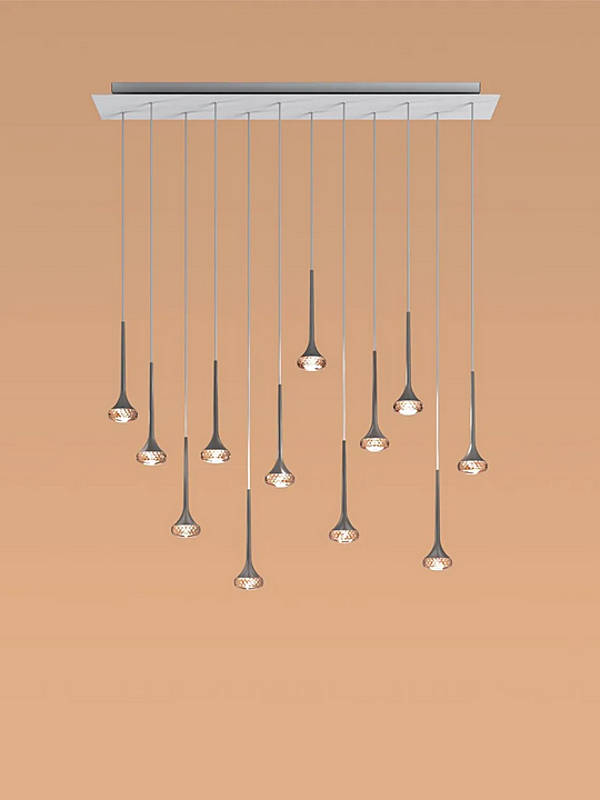 Suspension en cristal LED AXOLIGHT Fairy SP FAI 12 R usine Axolight de l'Italie. Foto №3