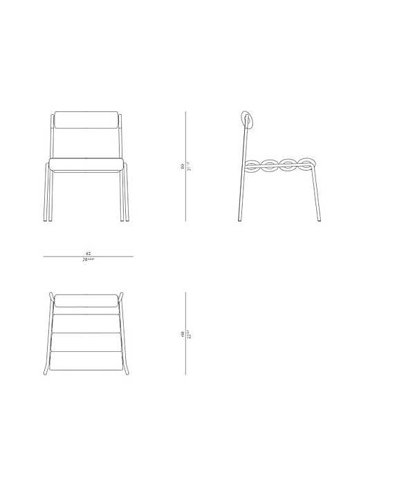 Chaise ROSSATO PGC-02 usine ROSSATO de l'Italie. Foto №4