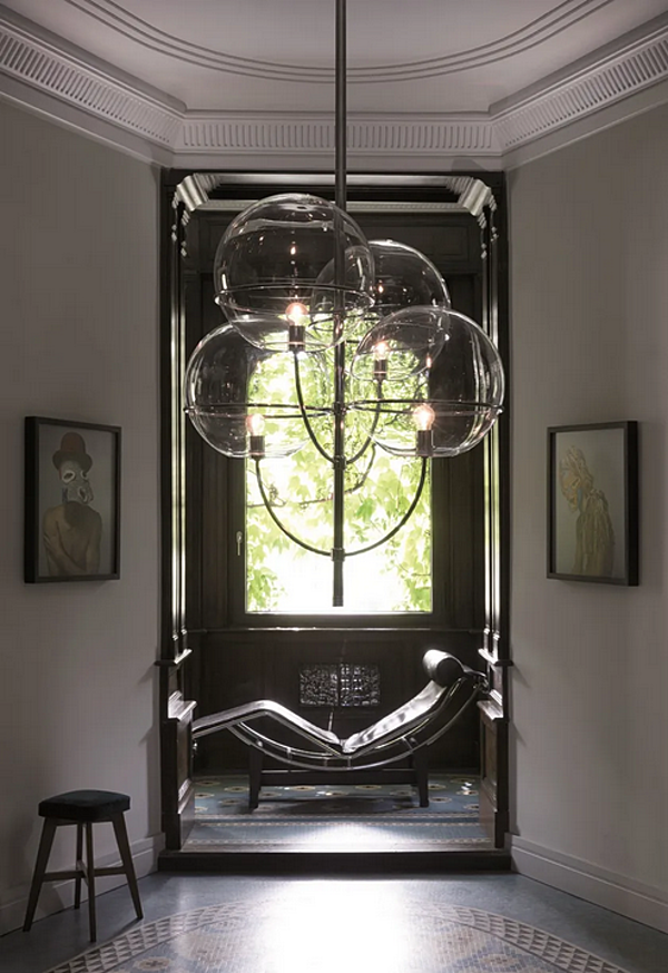 Suspension en verre Lyndon 450 Oluce usine Oluce de l'Italie. Foto №3