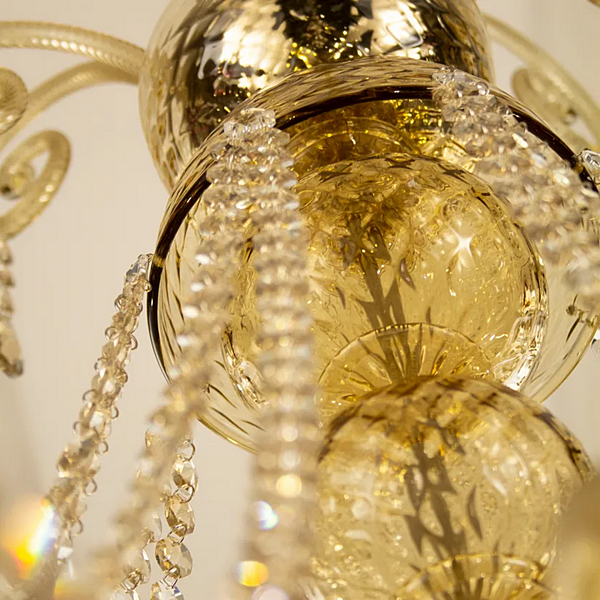 Suspension en cristal Pasternak MULTIFORME SK1035-8-F usine MULTIFORME de l'Italie. Foto №3