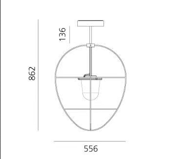 Suspension extérieure en aluminium Nottola Artemide T070010 usine Artemide de l'Italie. Foto №8