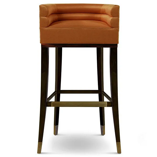 Tabouret rembourré en tissu avec dossier BRABBU MAA usine BRABBU de l'Italie. Foto №2