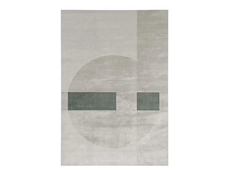 Tapis rectangulaire en soie de bambou et laine GIORGETTI collection Shed GA403 usine GIORGETTI de l'Italie