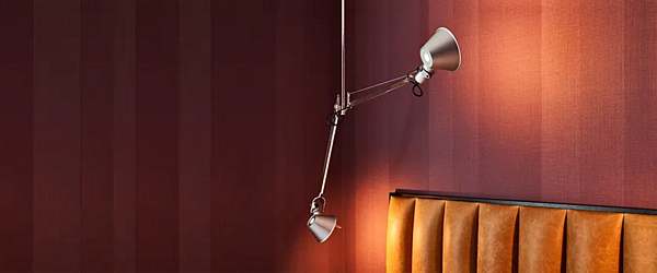 Suspension en aluminium pivotante Artemide Tolomeo Due Bracci A036400 usine Artemide de l'Italie. Foto №2