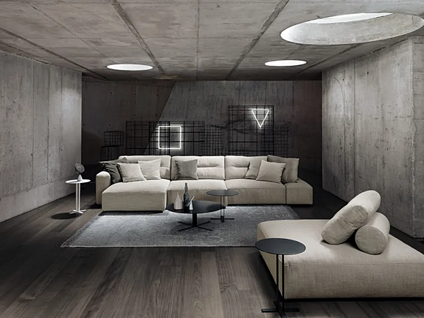 Canapé d'angle en tissu My Taos Saba usine SABA de l'Italie. Foto №12