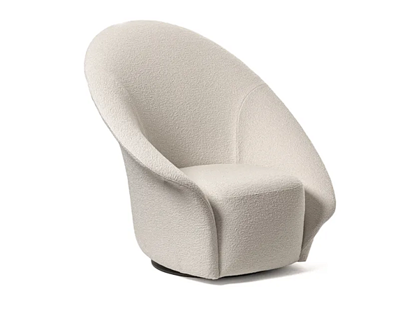 Fauteuil pivotant rembourré Lilia Flou usine Flou de l'Italie. Foto №1