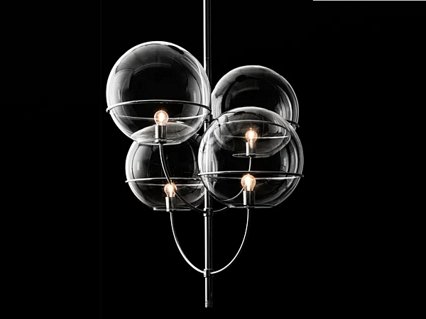 Suspension en verre Lyndon 450 Oluce usine Oluce de l'Italie. Foto №1