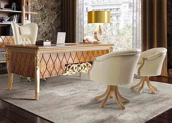 Fauteuil en cuir capitonné Harmony A.R. Arredamenti 317 usine A.R.ARREDAMENTI SRL de l'Italie. Foto №2