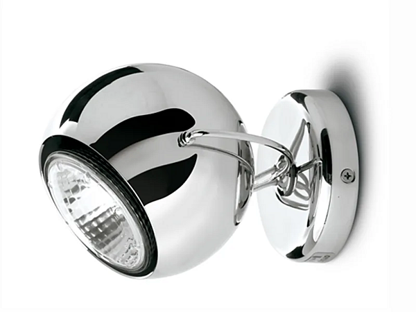 Projecteur ajustable en acier Fabbian collection Beluga usine Fabbian de l'Italie. Foto №1