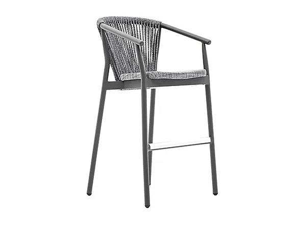 Tabouret en aluminium peint en poudre avec repose-pieds VARASCHIN Smart 247SG, 247SGS usine VARASCHIN de l'Italie. Foto №1