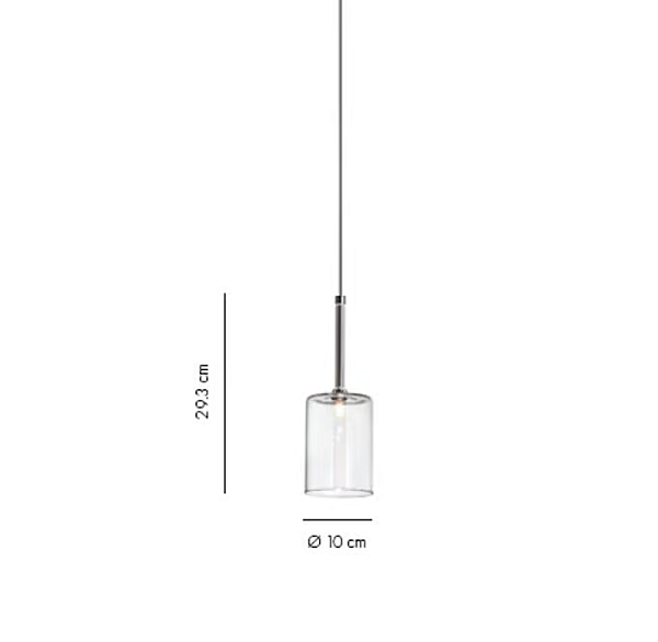 Suspension extérieure en verre LED Spillray Plus AXOLIGHT usine Axolight de l'Italie. Foto №5