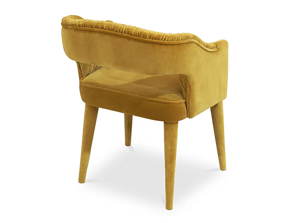 Fauteuil en velours rembourré avec accoudoirs BRABBU Stola usine BRABBU de l'Italie. Foto №3