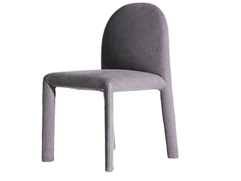 Chaise rembourrée en cuir ou tissu amovible Driade Soiree Chaise rembourrée en cuir ou tissu amovible Driade Soiree usine Driade de l'Italie