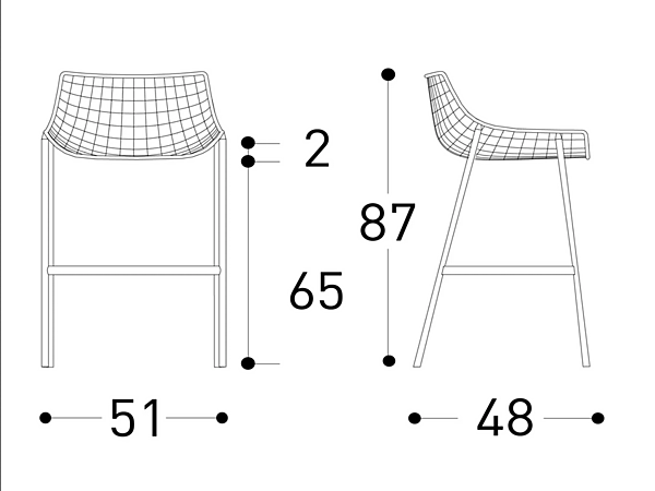 Tabouret en acier avec repose-pieds collection été VARASCHIN 2621/S/CR/E, 2622S/CR/E usine VARASCHIN de l'Italie. Foto №5