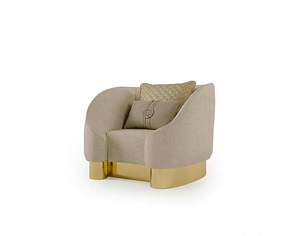 Fauteuil en tissu avec accoudoirs Bizzotto Italia Infinity usine Bizzotto Italia de l'Italie. Foto №1