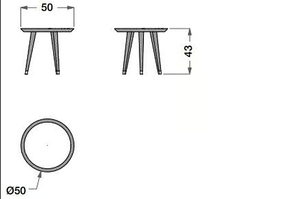 Table d'appoint haut en bois et céramique pour extérieur CPRN HOMOOD OD1043, OD1044 usine CPRN HOMOOD de l'Italie. Foto №3