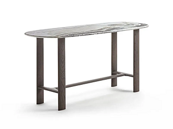 Table console ovale en marbre Frigerio Mocki