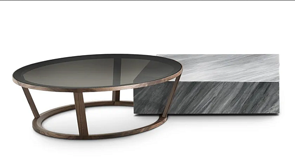 Table basse ronde en cristal Niky i 4 Mariani usine i 4 Mariani de l'Italie. Foto №2