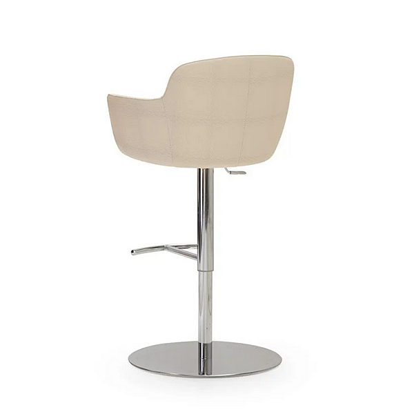 Tabouret en cuir rembourré réglable en hauteur Kowloon FORMITALIA usine FORMITALIA de l'Italie. Foto №3