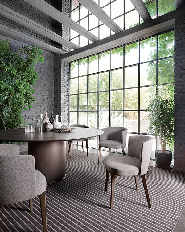 Chaise rembourrée en tissu Lena 903 Potocco 903 usine POTOCCO de l'Italie. Foto №3