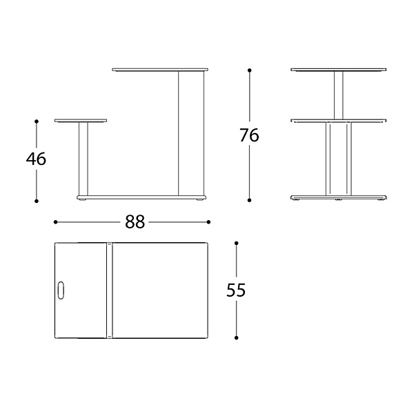 Table de jardin avec assise intégrée en aluminium et HPL Plinto Sit Eat VARASCHIN 24690 usine VARASCHIN de l'Italie. Foto №8