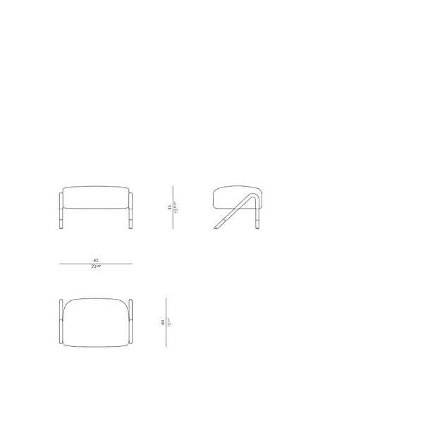 Pouf ROSSATO 09-PL04 usine ROSSATO de l'Italie. Foto №5