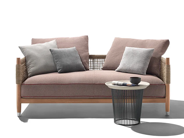Canapé de jardin en tissu 2 places Parker FLEXFORM 295A3 usine FLEXFORM de l'Italie. Foto №4