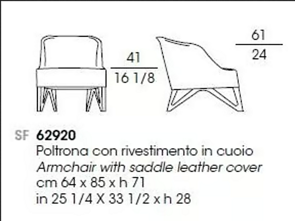 Fauteuil en cuir Mobius GIORGETTI usine GIORGETTI de l'Italie. Foto №7