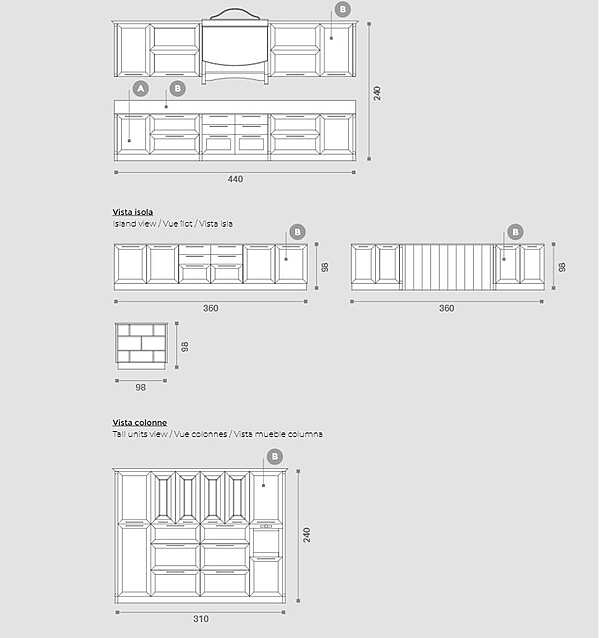 Cuisine ARREX Lola 04 usine ARREX de l'Italie. Foto №9