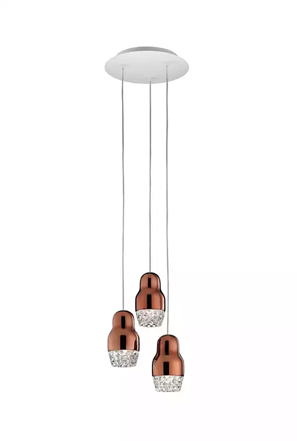 Suspension en verre et aluminium LED Fedora AXOLIGHT usine Axolight de l'Italie. Foto №3