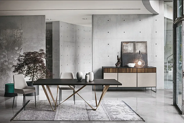 Table rectangulaire en chêne Wave SEDIT usine SEDIT de l'Italie. Foto №2