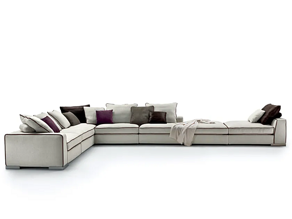 Canapé d'angle en tissu avec housse amovible FLEXFORM ARMAND usine FLEXFORM de l'Italie. Foto №1