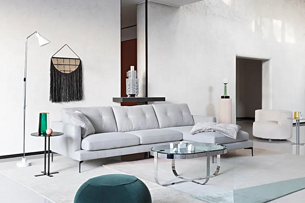 Canapé 3 places en tissu Essentiel Saba usine SABA de l'Italie. Foto №8