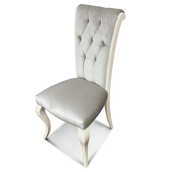 Chaise en tissu rembourré Montecarlo MARZORATI usine MARZORATI de l'Italie. Foto №2