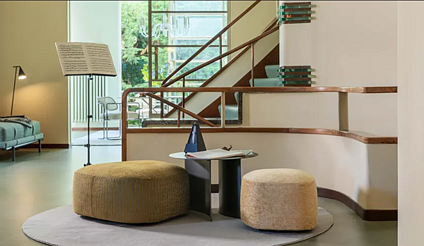 Pouf en tissu avec housse amovible Flou Pierre usine Flou de l'Italie. Foto №9