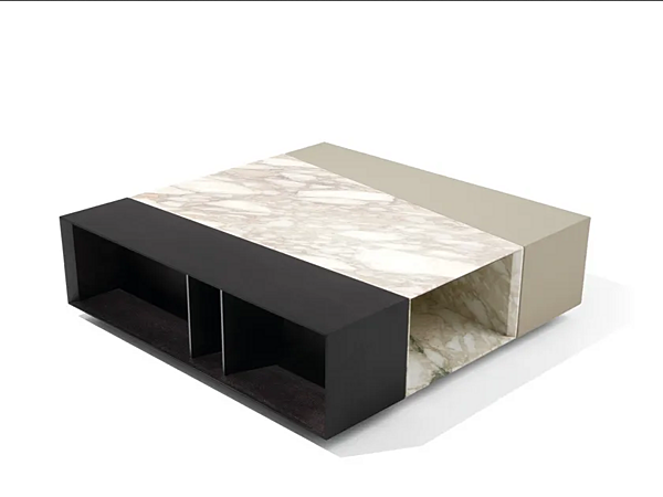 Table basse carrée en bois Scaleno GIORGETTI 90250 usine GIORGETTI de l'Italie. Foto №3