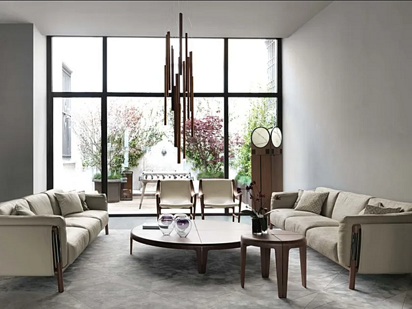 Tapis rectangulaire en soie avec motifs géométriques GIORGETTI usine GIORGETTI de l'Italie. Foto №4