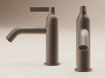 Mitigeur de lavabo à poser en laiton à poignée unique AGAPE Memory Mix usine Agape de l'Italie